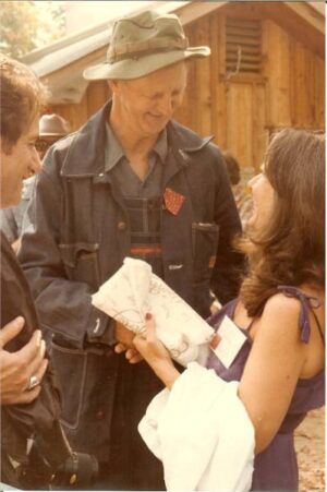 Ray's admiring fans and friends -